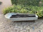 Zinken badkuip (teil), Tuin en Terras, Bloembakken en Plantenbakken, Ophalen, Gebruikt, 100 cm of meer, Metaal