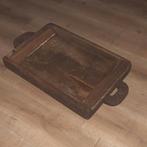 Landelijk stoer & sober dienblad oud hout, Ophalen of Verzenden, Zo goed als nieuw, Rechthoekig, Hout