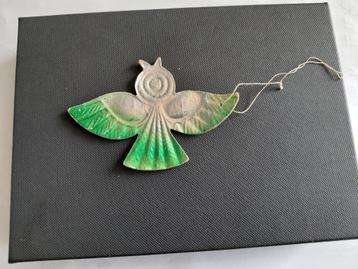 Kerst, papier maché vogel, oud beschikbaar voor biedingen