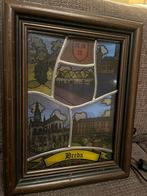 Oude Wanddecoratie Breda glas in lood verlicht, Ophalen of Verzenden