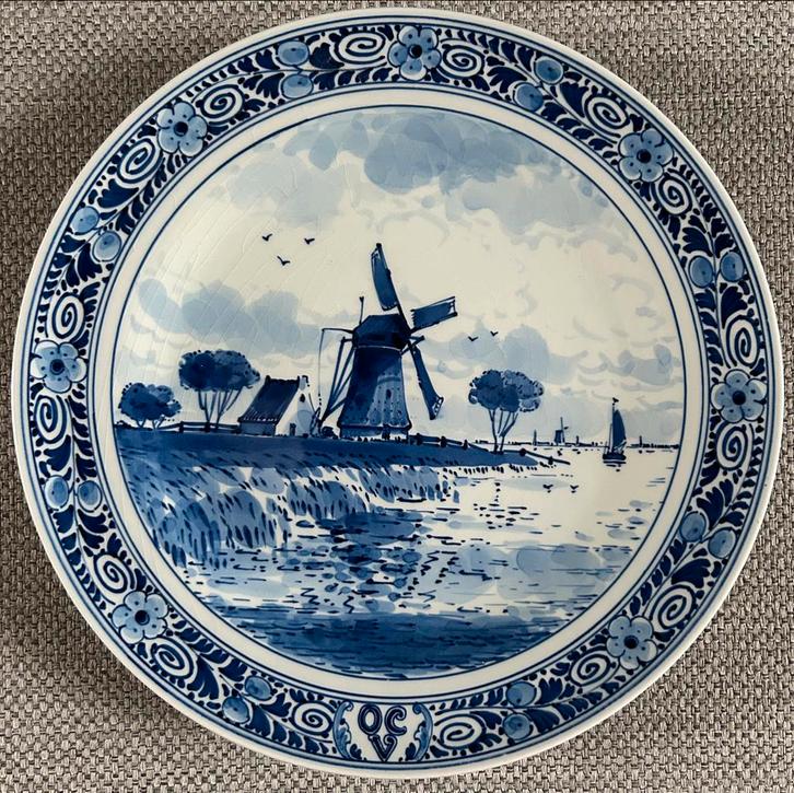 De Koninklijke Porceleyne Fles Delft Delftsblauw wandbord, Antiek en Kunst, Antiek | Wandborden en Tegels, Ophalen of Verzenden