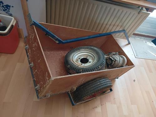 zelfbouw viskar / strandkar(dikke bndn) cq. bijv krantenwijk, Fietsen en Brommers, Fietsaccessoires | Aanhangers en Karren, Gebruikt