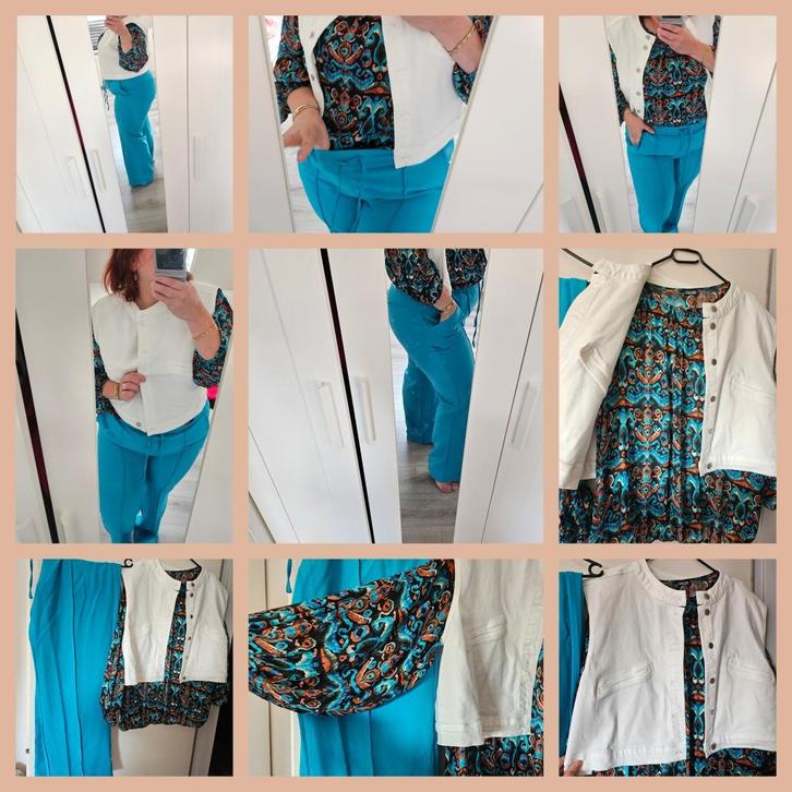 Norah pakketje 48, Kleding | Dames, Grote Maten, Zo goed als nieuw, Overige typen, Blauw, Ophalen of Verzenden