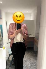 Roze glitter colbert - Carnaval!, Maat 42/44 (L), Nieuw, Ophalen of Verzenden, Jasje