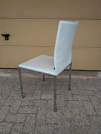 Set van 8 lederen eetkamerstoelen van KFF, in goede staat, Ophalen, Zo goed als nieuw, Vijf, Zes of meer stoelen
