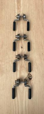 4x BAUHAUS Deurklinken ZELDZAAM Bakeliet Jaren 20 30 40 kruk, Ophalen of Verzenden, Koper of Messing, Klink of Kruk