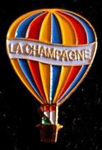La Champagne ballon pin- meerkleurig, Verzamelen, Verzenden, Nieuw, Transport, Speldje of Pin