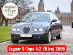 Jaguar S-Type 4.2 V8 Sport AUT 2005 Grijs van €6650 voor, Auto's, Jaguar, Automaat, Achterwielaandrijving, 1850 kg, Leder