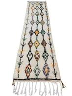 Handgeknoopt Berber wol tapijt loper Azilal 75x300cm, 200 cm of meer, 50 tot 100 cm, Nieuw, Azial Berber vintage oosters runner HYPE