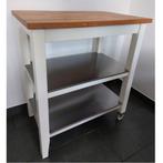 Ikea Stenstorp Rolkast wit/eiken, Huis en Inrichting, Keuken | Keukenelementen, Ophalen, Gebruikt, Wit, 50 tot 100 cm