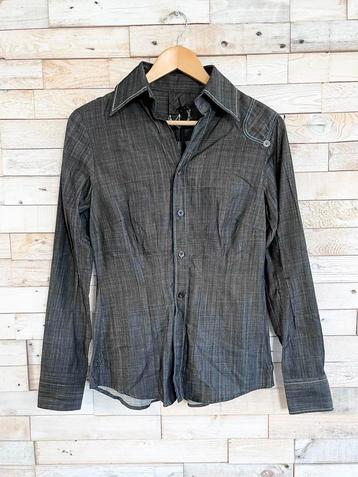 Hans Ubbink blouse dames donkergrijs, maat S - NP 149,- beschikbaar voor biedingen