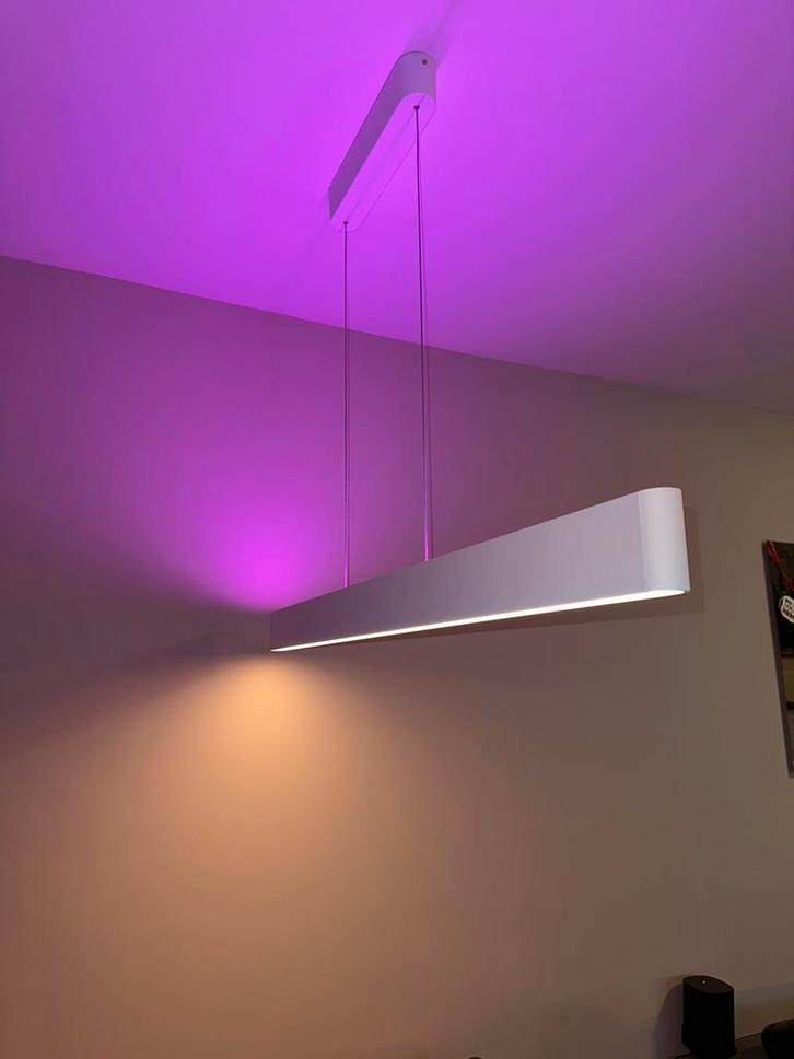 Philips Hue Ensis Eettafel Lamp - Up & Down Verlichting, Huis en Inrichting, Lampen | Hanglampen, Zo goed als nieuw, Minder dan 50 cm
