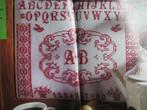 Borduurpatroon  Merklap Alfabet nr 8358, Hobby en Vrije tijd, Borduren en Borduurmachines, Verzenden, Nieuw, Handborduren, Patroon