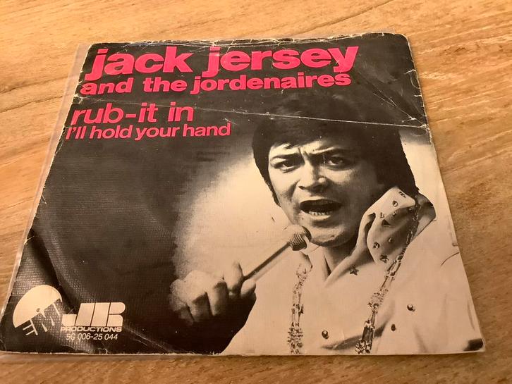 Jack Jersey - Rub-it In Single, Cd's en Dvd's, Vinyl Singles, Gebruikt, Single, Pop, 7 inch, Ophalen of Verzenden