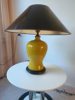 Mid Century tafel lamp, met zwart gelakte kap, Ophalen, Zo goed als nieuw, Minder dan 50 cm