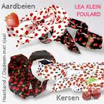 LKF Lange Sjaal op haarband diadeem Aardbeien of Kersen Z/W, Verzenden, Nieuw, Haarspeld