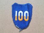 WWII US 100th Infantry Division patch, Verzenden, Amerika, Embleem of Badge