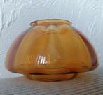 Andries Copier - Royal Leerdam - Amberkleurig  Optiek vaas, Antiek en Kunst, Antiek | Glas en Kristal, Ophalen of Verzenden