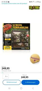 Kameleon terrarium screen exo terra large 90x45x90, Dieren en Toebehoren, Reptielen en Amfibieën | Toebehoren, Nieuw, Ophalen of Verzenden