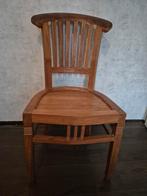 6 Massief Grenen Eetkamerstoelen, Ophalen, Gebruikt, Bruin, Landelijk