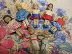 Antieke houten popjes poppenhuis Ertsgebergte, Ophalen of Verzenden