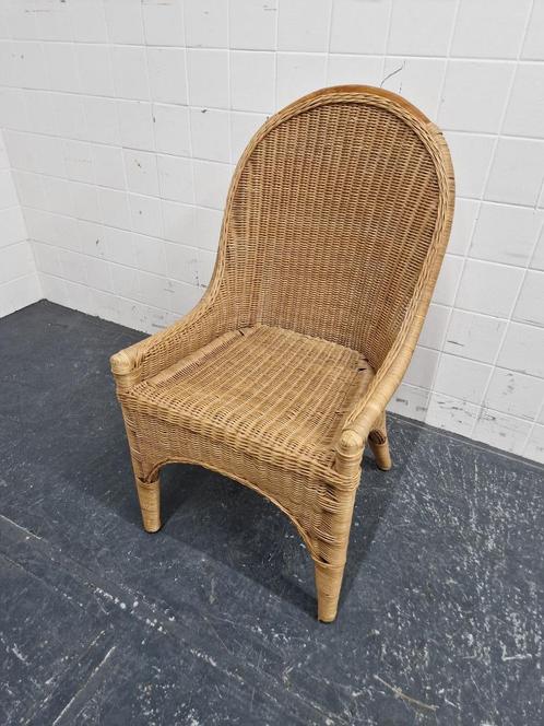 Rotan stoel / bijzetfauteuil, Huis en Inrichting, Stoelen, Gebruikt, Eén, Riet of Rotan, Bruin, Ophalen