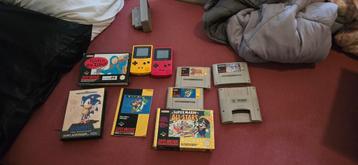 Sega Mega Drive, Super Nintendo, Gameboy color beschikbaar voor biedingen