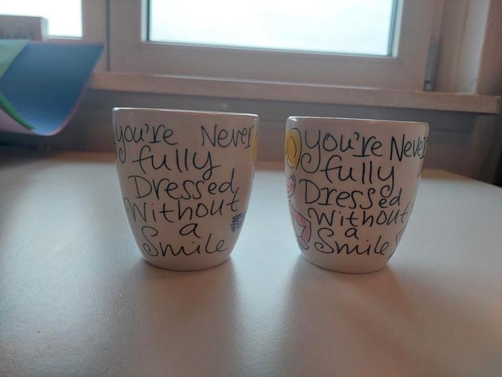 2 Blond Amsterdam Mokken, Huis en Inrichting, Keuken | Servies, Zo goed als nieuw, Kop(pen) en/of Schotel(s), Blond Amsterdam