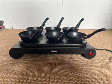 Mini wok set / gourmetstel. 6 personen beschikbaar voor biedingen