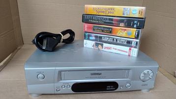 VHS videorecorder Philips VR570 met showview + 5 VHS banden beschikbaar voor biedingen