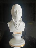 Mozart Porseleinen Buste Beeldje 12 cm met goud. €25, Antiek en Kunst, Ophalen of Verzenden