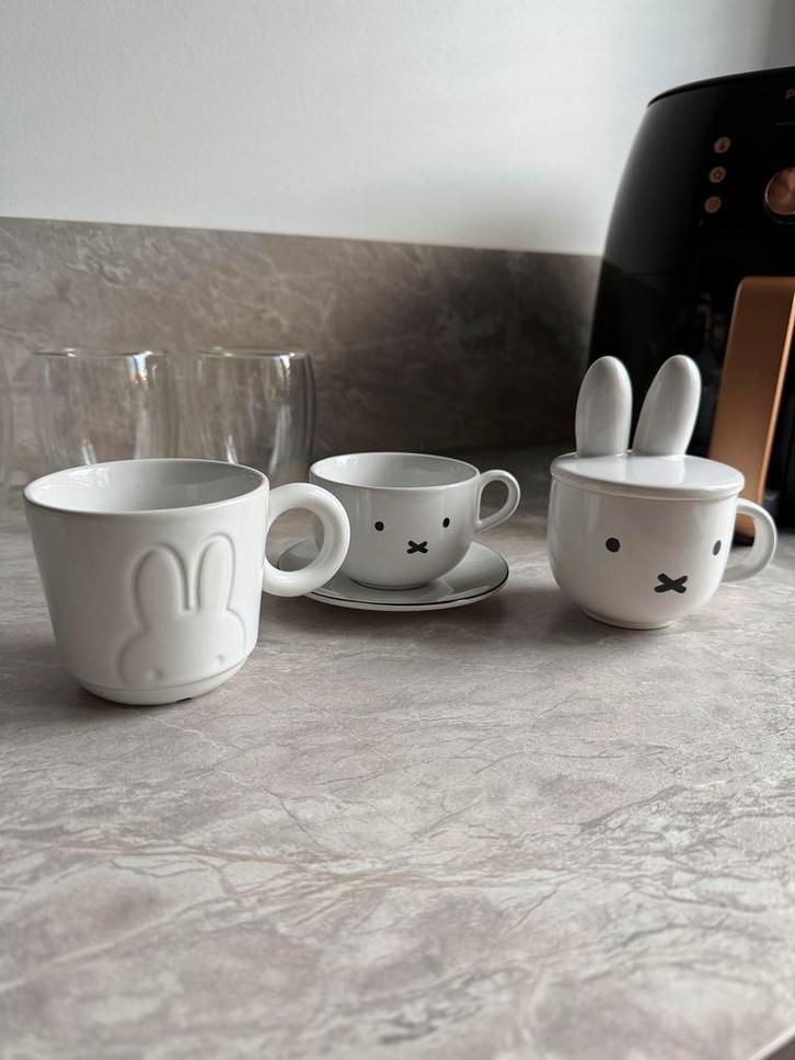 Nijntje Mokken Set - 3 Stuks, Huis en Inrichting, Keuken | Servies, Zo goed als nieuw, Kop(pen) en/of Schotel(s), Effen, Keramiek