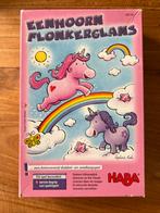 HABA Eenhoorn Flonkerglans Bordspel, Drie of vier spelers, Ophalen of Verzenden, Gebruikt