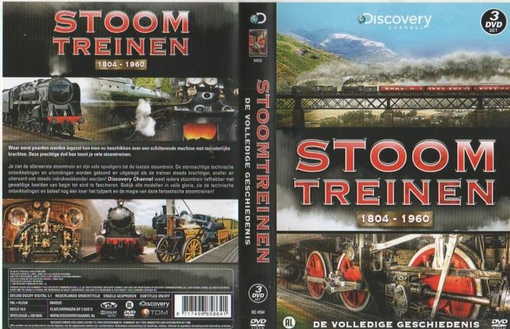 DVD DoCu: Stoomtreinen 1804-1960, Cd's en Dvd's, Dvd's | Documentaire en Educatief, Zo goed als nieuw, Politiek of Geschiedenis