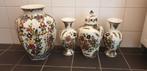 Antieke Delfts Blauw Vazen Set, Ophalen