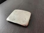 Sterling zilver zilveren sigarettendoosje. 1915 WO1 ?, Ophalen of Verzenden, Zilver