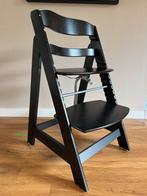Roba Meegroeistoel Kinderstoel - Zwart, Kinderen en Baby's, Kinderstoelen, Ophalen, Zo goed als nieuw, Meegroeistoel, Gordel(s)