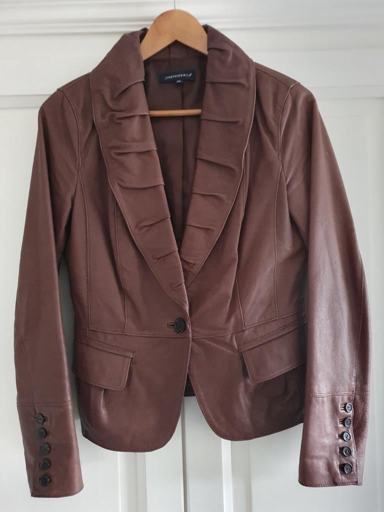 Josephine & Co Leren Jasje design Maat 38 design bruin, Maat 38/40 (M), Josephine & Co, Bruin, Ophalen of Verzenden