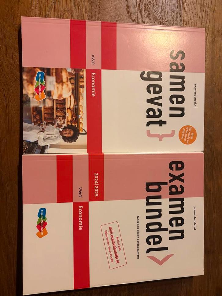 Examenbundel + Samengevat Economie VWO 2024/2025, Boeken, Schoolboeken, Zo goed als nieuw, Economie, VWO, Ophalen of Verzenden