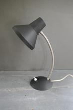 Vintage bureaulamp fifties mat zwart in een mooie staat, Verzenden, Zo goed als nieuw, Metaal, Vintage