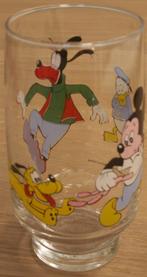 Disney glas Met Mickey, Donald, Goofy en Pluto, Verzamelen, Glas en Borrelglaasjes, Ophalen of Verzenden, Nieuw, Bierglas