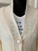 DES PETITS HAUTS Zacht vest mohair & zijde, maat T3 (40), Maat 38/40 (M), Des Petits Hauts, Wit, Ophalen of Verzenden