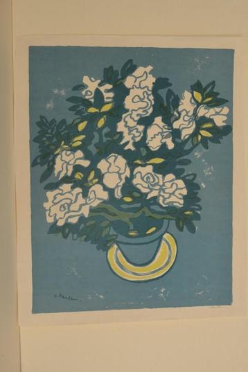 JAN VAN KEULEN AZALEA Mooie Litho Schildersprent 1947 SP17 beschikbaar voor biedingen