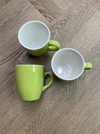 HEMA Koffiekopjes - Mintgroen - Set van 3, Keramiek, Ophalen of Verzenden, Zo goed als nieuw, Effen