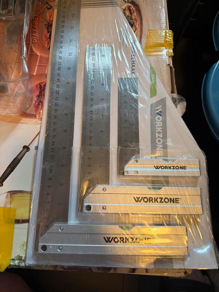 Werkzone Winkelhaak Set - Nieuw in Verpakking, Doe-het-zelf en Verbouw, Gereedschap | Handgereedschap, Nieuw, Ophalen of Verzenden