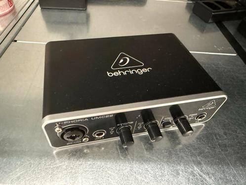 Behringer U-PHORIA UMC22 Audio Interface, Audio, Tv en Foto, Professionele Audio-, Tv- en Video-apparatuur, Gebruikt, Audio, Ophalen of Verzenden