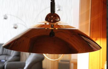 Retro,vintage hanglamp aan trekveer.Jaren ‘70 beschikbaar voor biedingen