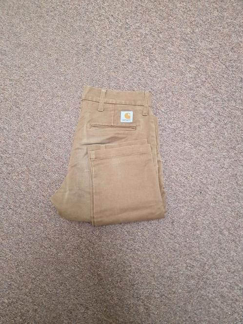 Carhartt WIP Chino-broek, Kleding | Heren, Broeken en Pantalons, Zo goed als nieuw, Maat 48/50 (M), Beige, Ophalen of Verzenden