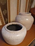 2x MICA Decorations craquelé potten/ potvazen, Minder dan 50 cm, Ophalen of Verzenden, Zo goed als nieuw, Aardewerk of Porselein