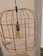 Koperen Plafondlamp met Kooi Design, Huis en Inrichting, Lampen | Hanglampen, Ophalen of Verzenden, Gebruikt, Metaal, Minder dan 50 cm